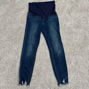 Pink blush maternity A2 denim -27